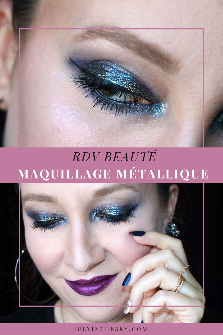blog beauté RDV Beauté tutoriel maquillage métallique