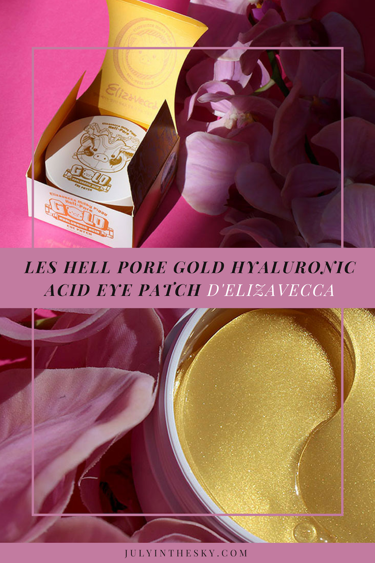 blog beauté Elizavecca kbeauty Hell Pore Gold Hyaluronic Acid Eye Patch