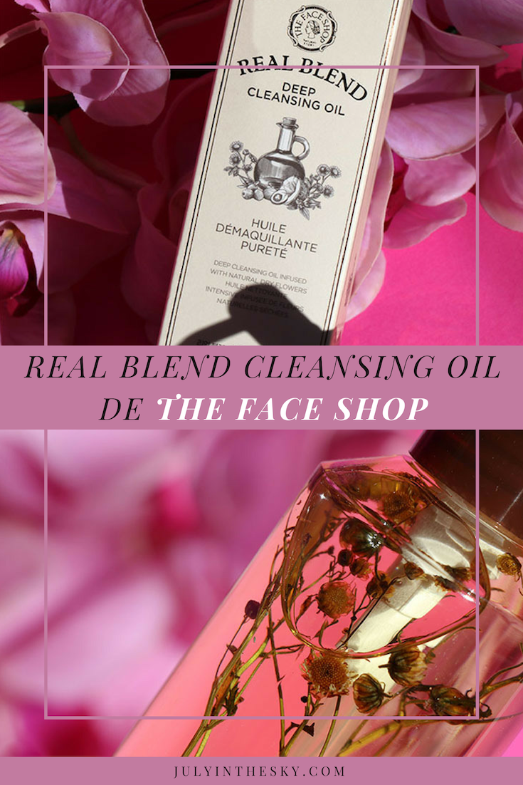 blog beauté kbeauty Real Blend Cleansing Oil The Face Shop