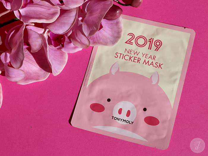 blog beauté kbeauty New Year Sticker Mask de TonyMoly