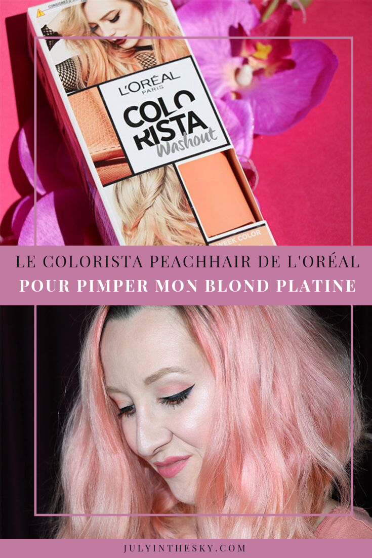 blog beauté Colorista L'Oréal PeachHair