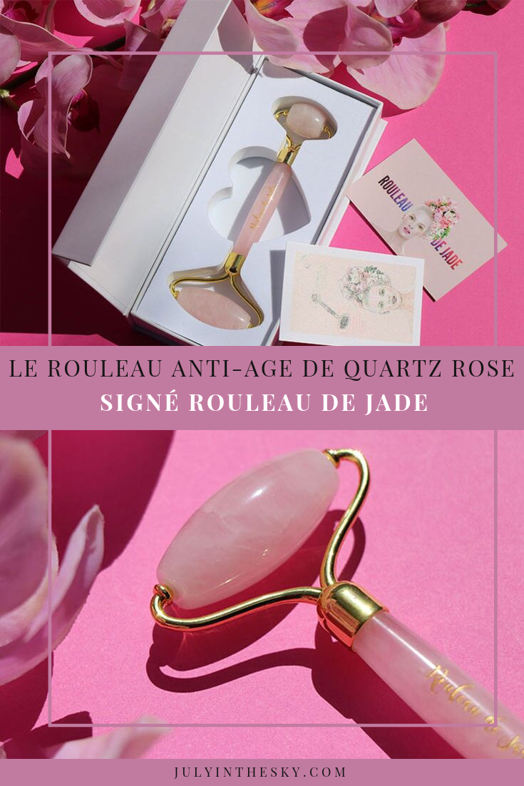 blog beauté Rouleau de Jade quartz rose