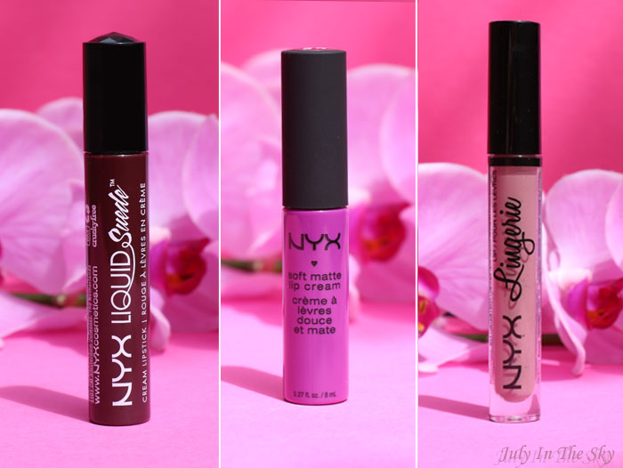 blog beauté haul nyx lingerie embellishment  soft matte lipstick seoul liquid suede vintage