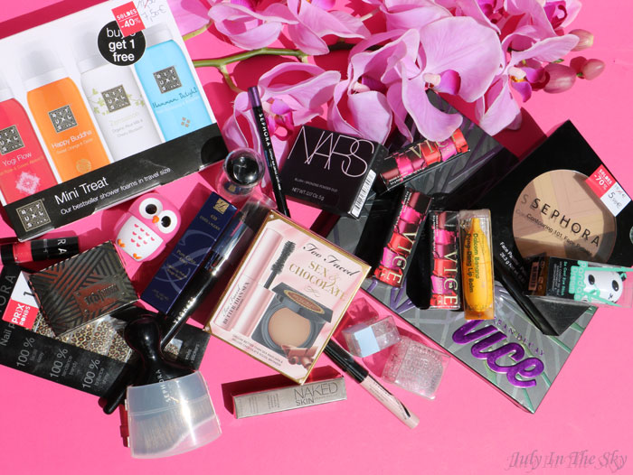 blog beauté sephora paris haul urban decay vice tony moly nars too faced