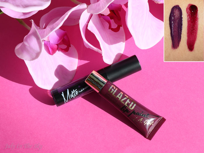 blog beauté la girl matte pigment gloss black currant glazed lip paint tempt