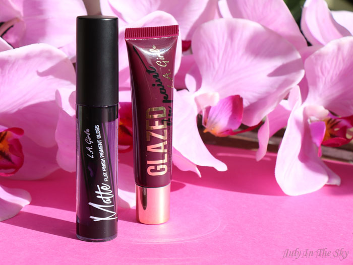 blog beauté la girl matte pigment gloss black currant glazed lip paint tempt