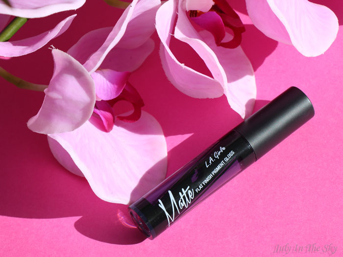 blog beauté la girl matte pigment gloss black currant