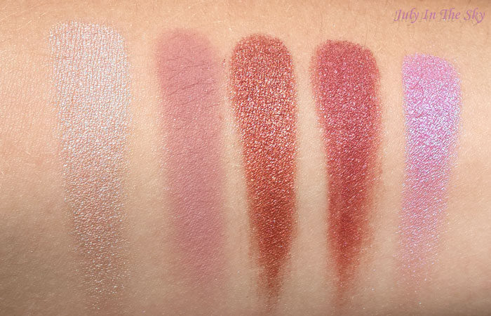 blog beauté makeup geek swatch shima shima petal pusher roulette anarchy hot pant