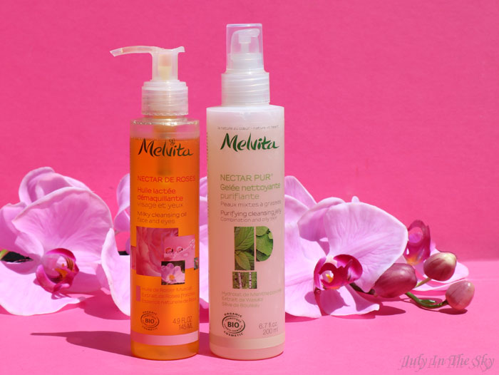 blog beauté melvita monde bio nectar de rose huile demaquillante lactée nectar pur gelée nettoyante purifiante