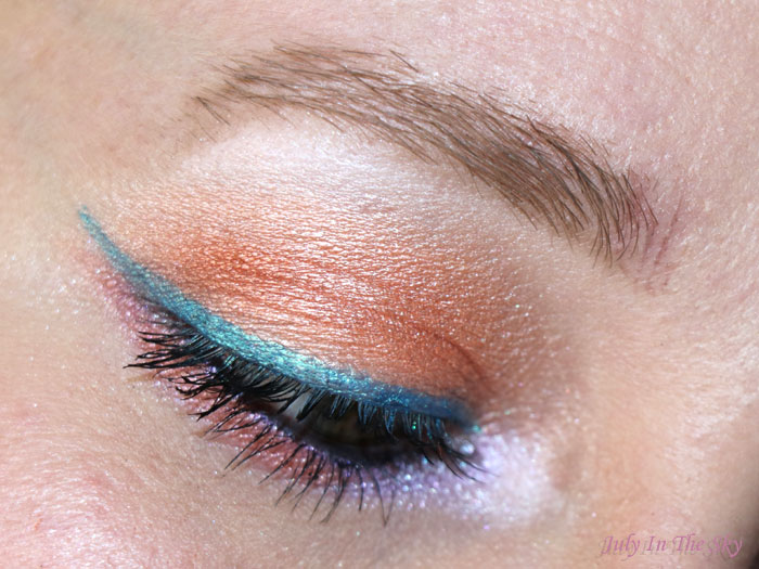 blog beauté monday shadow challenge dramatic sunny turquoise