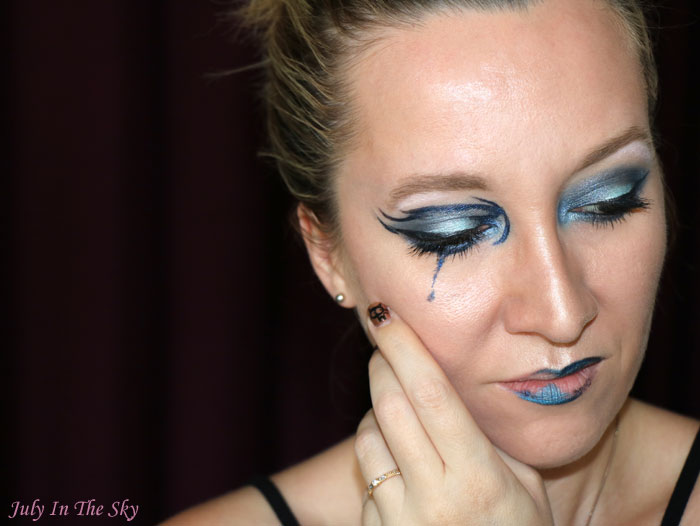 blog beauté monday shadow challenge sad blue