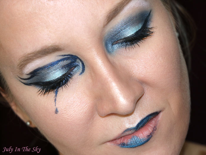 blog beauté monday shadow challenge sad blue