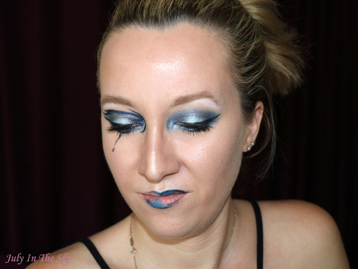 blog beauté monday shadow challenge sad blue