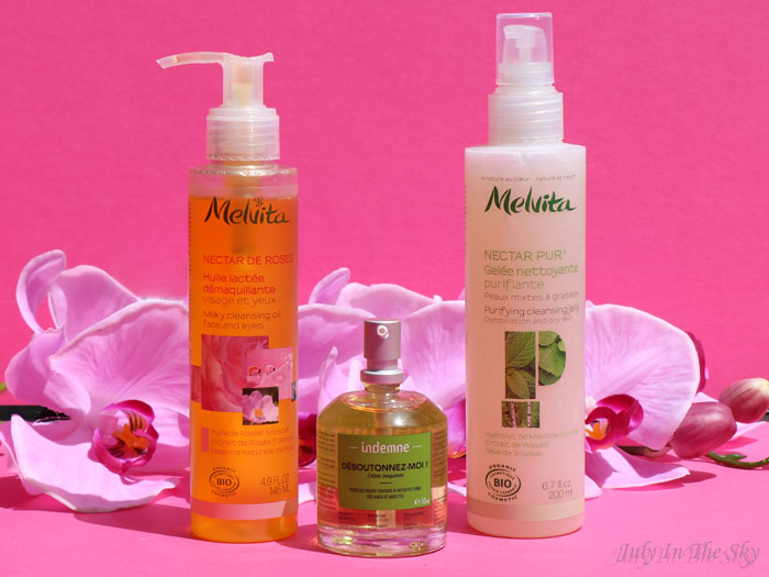 blog beauté melvita monde bio nectar de rose huile demaquillante lactée nectar pur gelée nettoyante purifiante