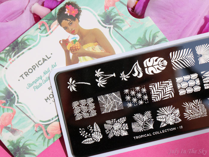 blog beauté nail art moyou london stamping plaque tropical