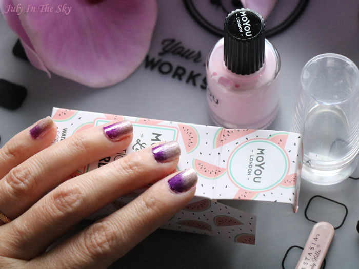 blog beauté nail art manucure latex cuticule guard moyou london top coat poshe plaque stamping born pretty store