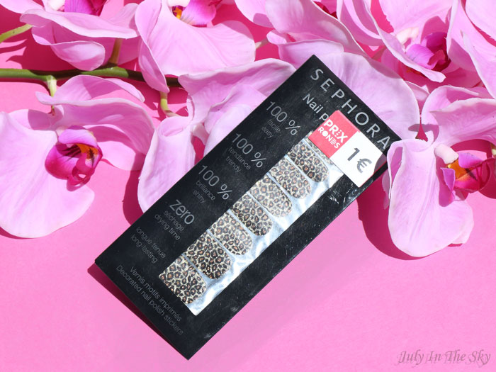 blog beauté haul nail patch léopard sephora