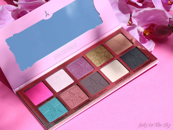 blog beauté palette beauty killer jeffree star avis swatch